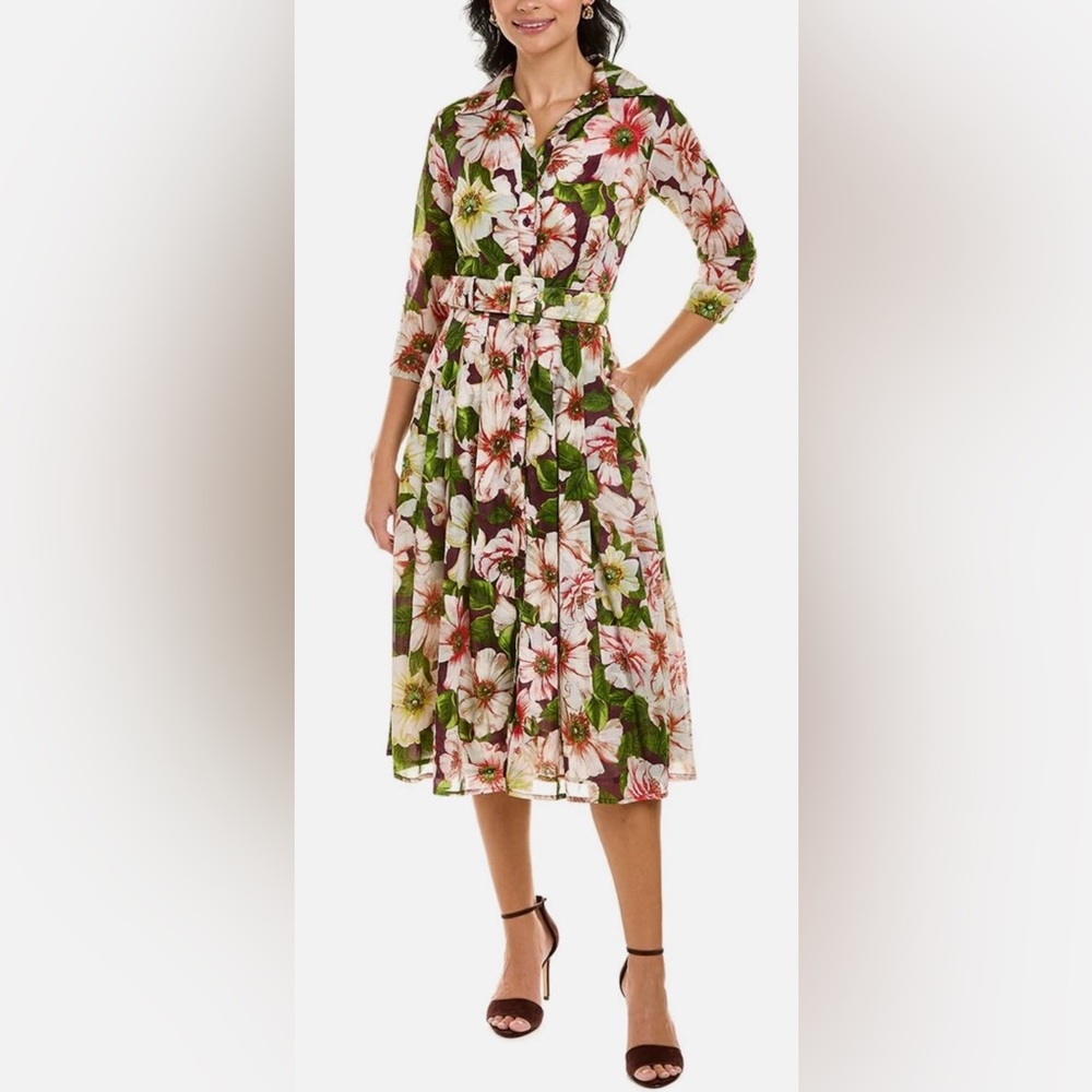 Samantha Sung Anemone Patricia Plum Dress, Size 10